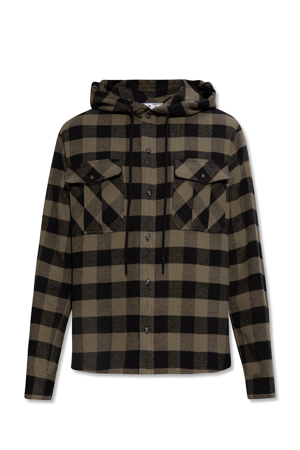 Off white deals hooded flannel